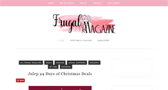 Desktop Screenshot of frugalmagazine.com