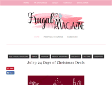 Tablet Screenshot of frugalmagazine.com